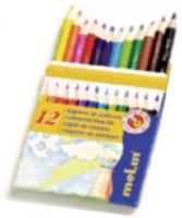 Creioane colorate, 1/2, 12 culori/set, MOLIN Color Plus