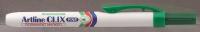 Permanent marker ARTLINE Clix 703, corp plastic, mecanism retractabil, varf rotund - verde