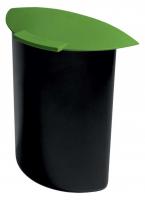 Separator cu capac pentru cos 30 litri, capacitate 6 litri, HAN Moon - negru/verde